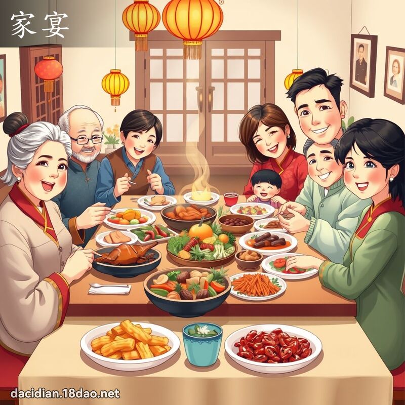 家宴 - 國語大辭典配圖