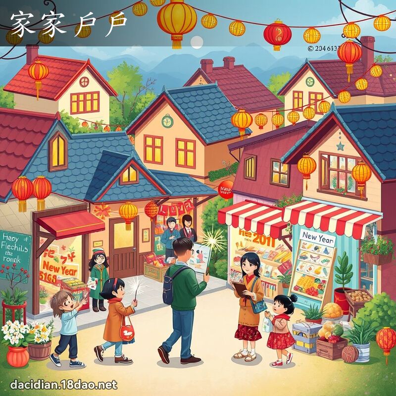 家家户户 - 国语大辞典配图