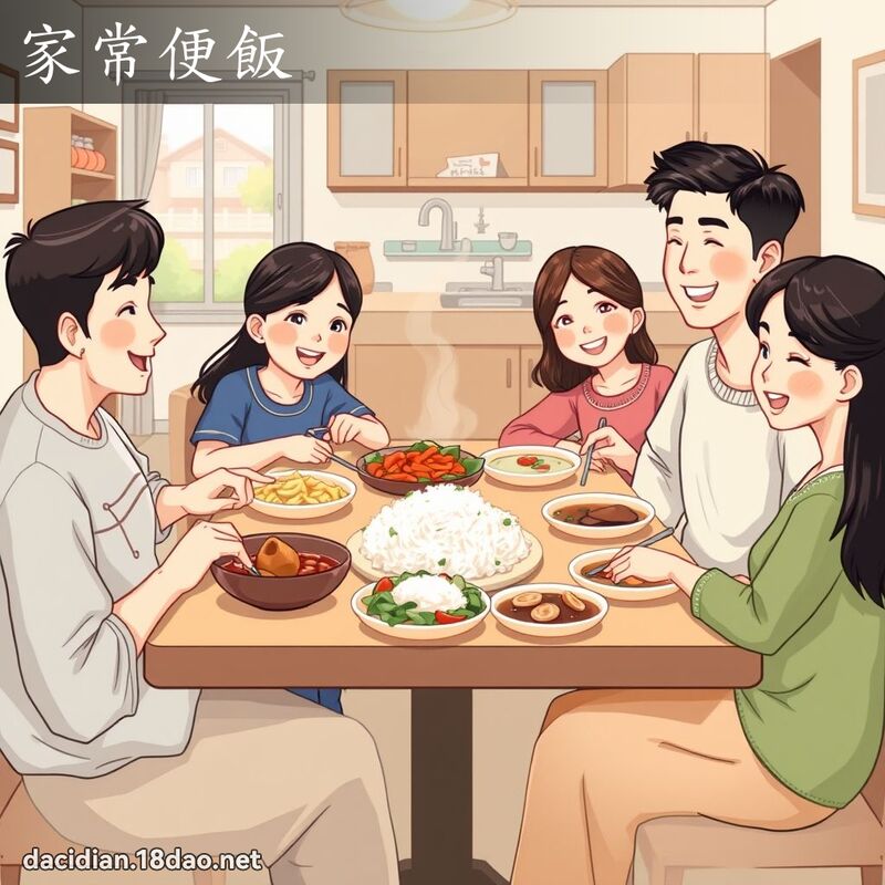 家常便飯 - 國語大辭典配圖