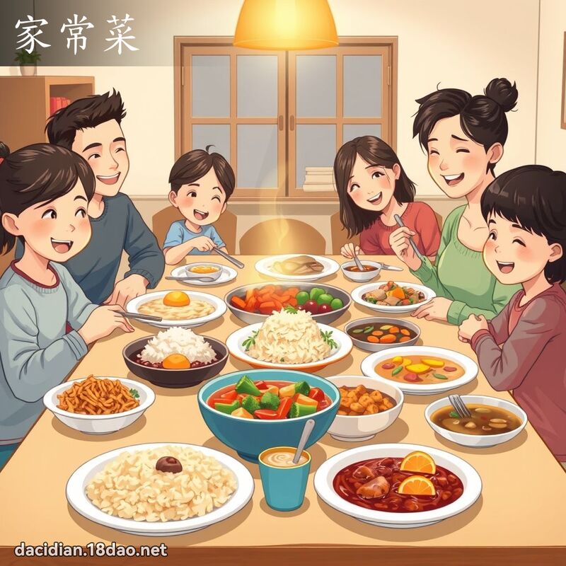 家常菜 - 國語大辭典配圖