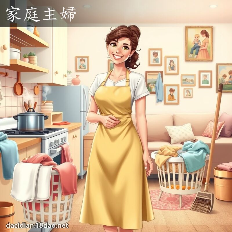 家庭主婦 - 國語大辭典配圖