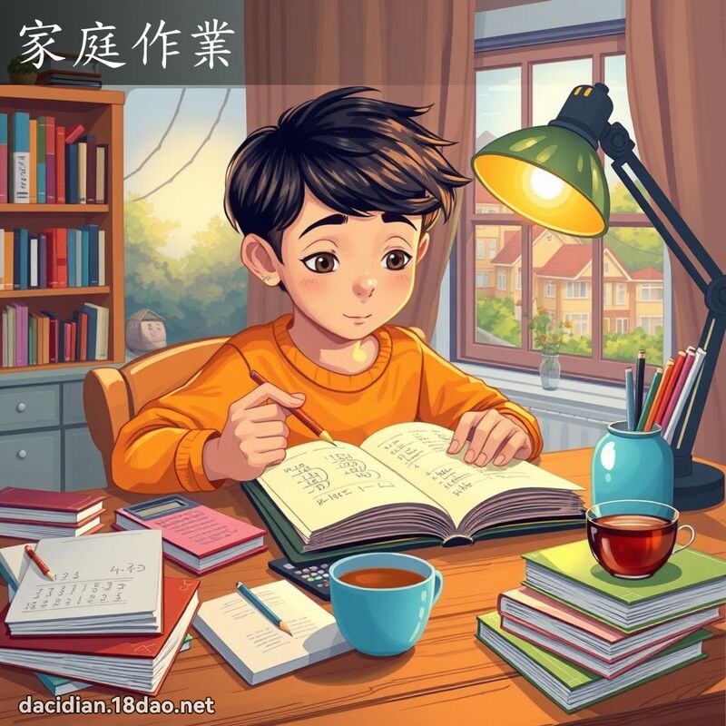家庭作業 - 國語大辭典配圖