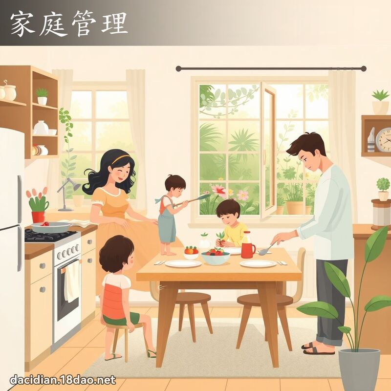 家庭管理 - 國語大辭典配圖