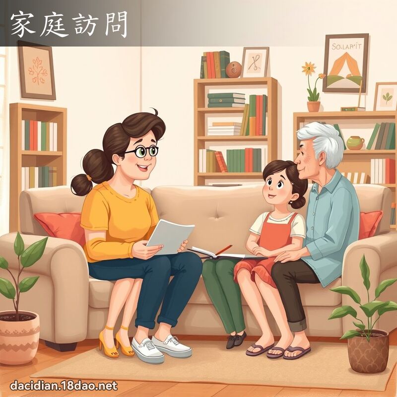 家庭访问 - 国语大辞典配图
