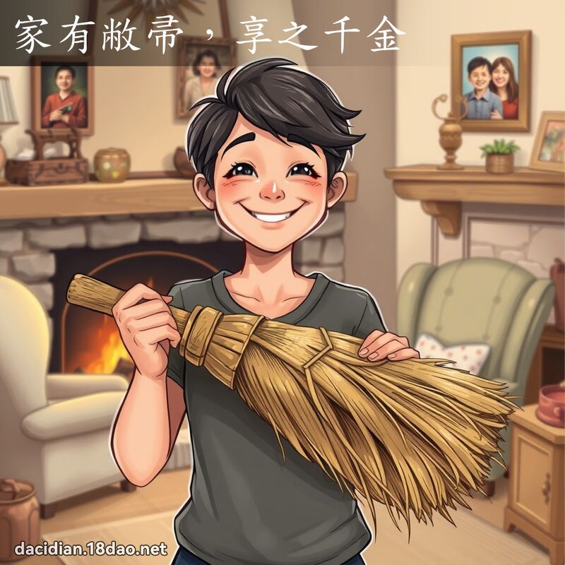 家有敝帚，享之千金 - 國語大辭典配圖