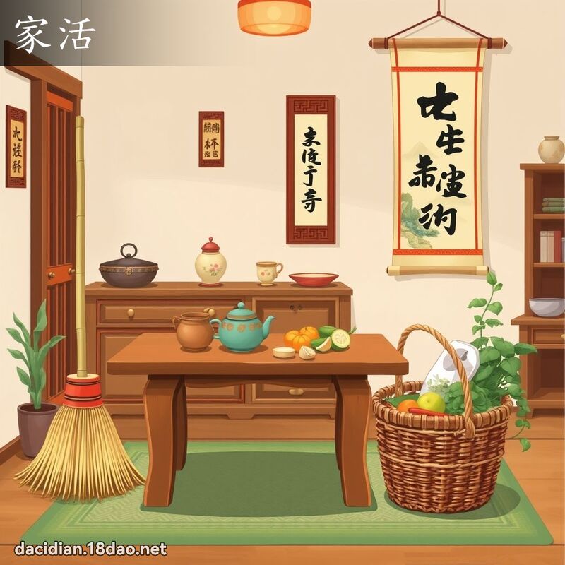 家活 - 国语大辞典配图