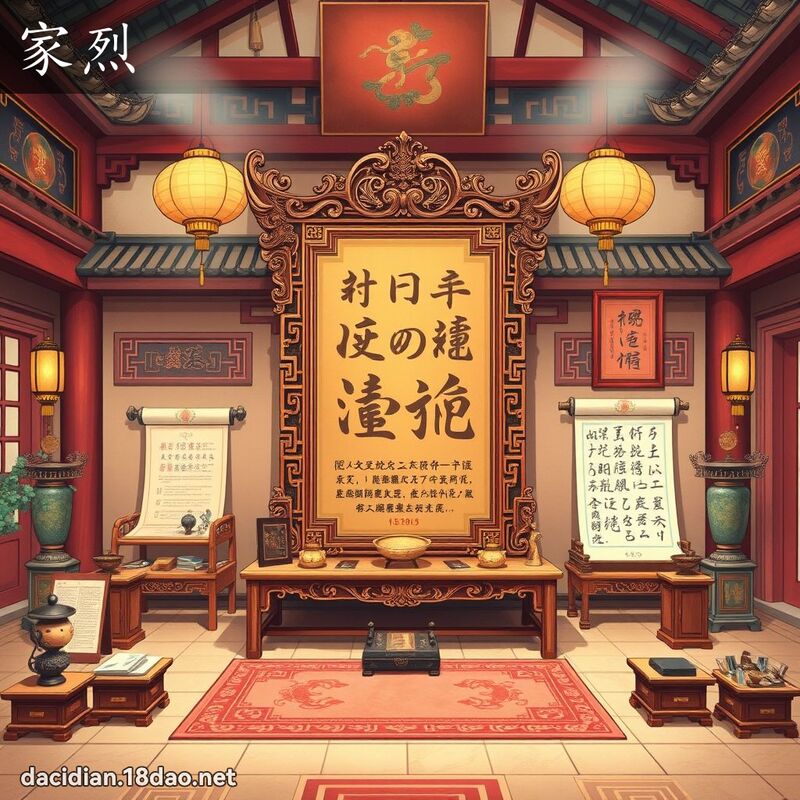 家烈 - 國語大辭典配圖