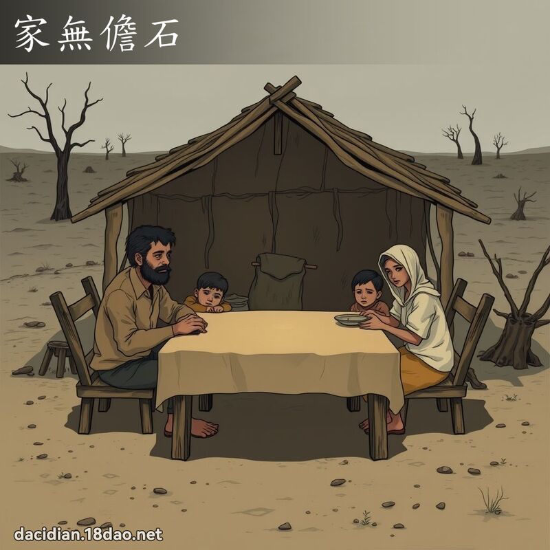 家無儋石 - 國語大辭典配圖