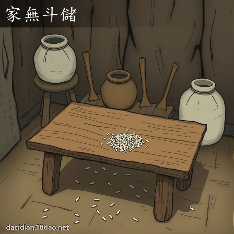 家无斗储 - 国语大辞典配图