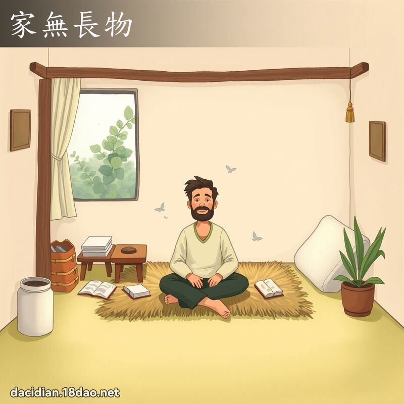 家無長物 - 國語大辭典配圖
