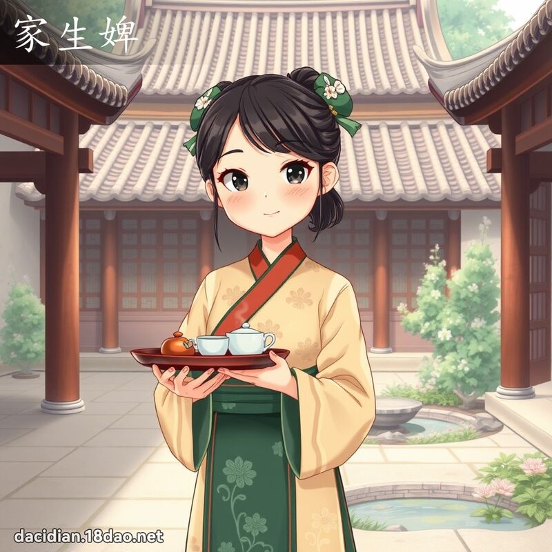 家生婢 - 國語大辭典配圖