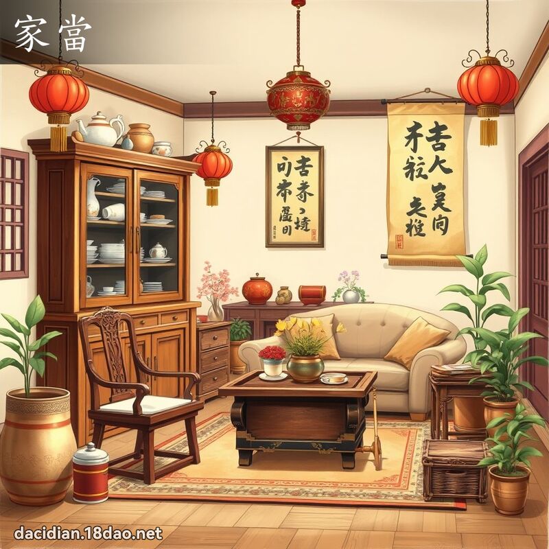 家當 - 國語大辭典配圖