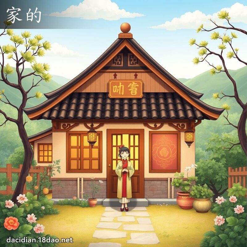 家的 - 國語大辭典配圖