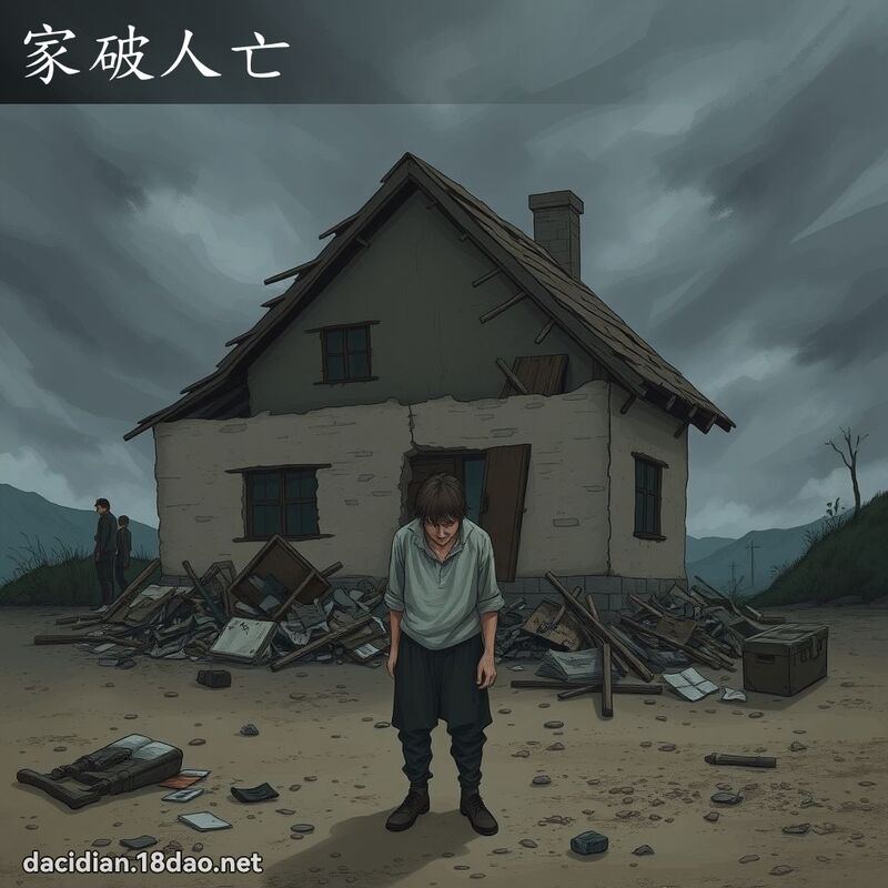 家破人亡 - 國語大辭典配圖