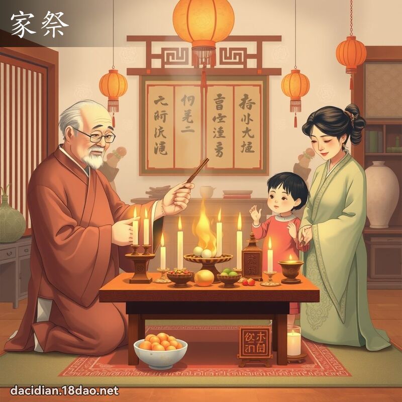家祭 - 国语大辞典配图