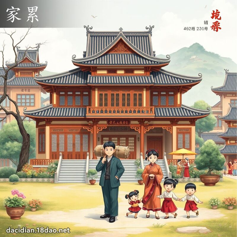 詞語: 家累 (多意詞)