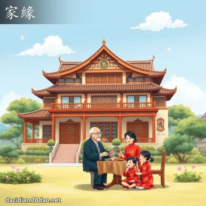 家缘 - 国语大辞典配图