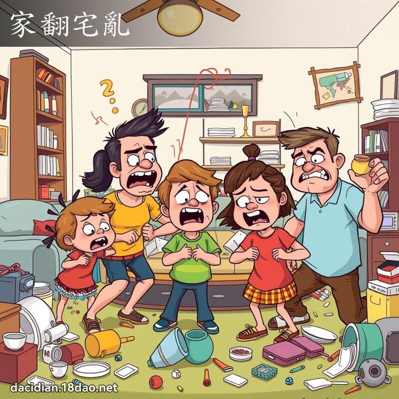 家翻宅亂 - 國語大辭典配圖