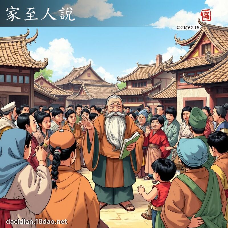 家至人说 - 国语大辞典配图