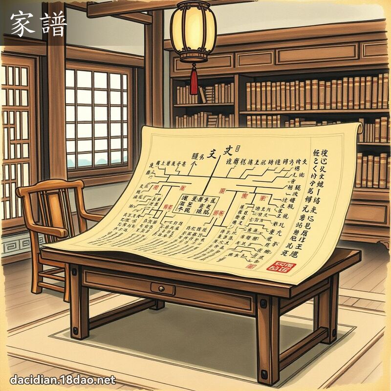 家谱 - 国语大辞典配图