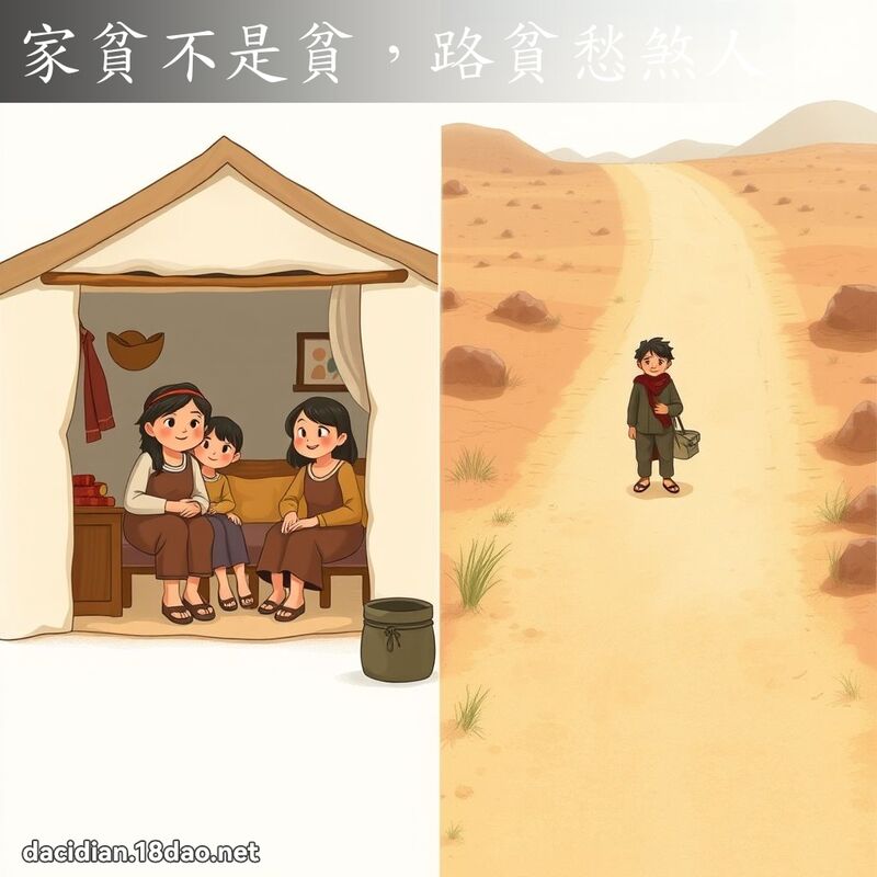 家贫不是贫，路贫愁煞人 - 国语大辞典配图