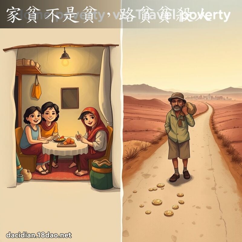 家贫不是贫，路贫贫杀人 - 国语大辞典配图