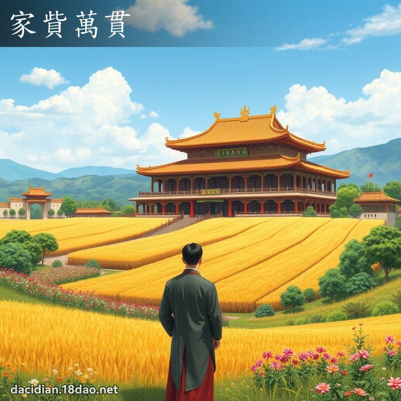 家貲万贯 - 国语大辞典配图