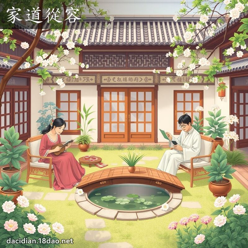 家道從容 - 國語大辭典配圖