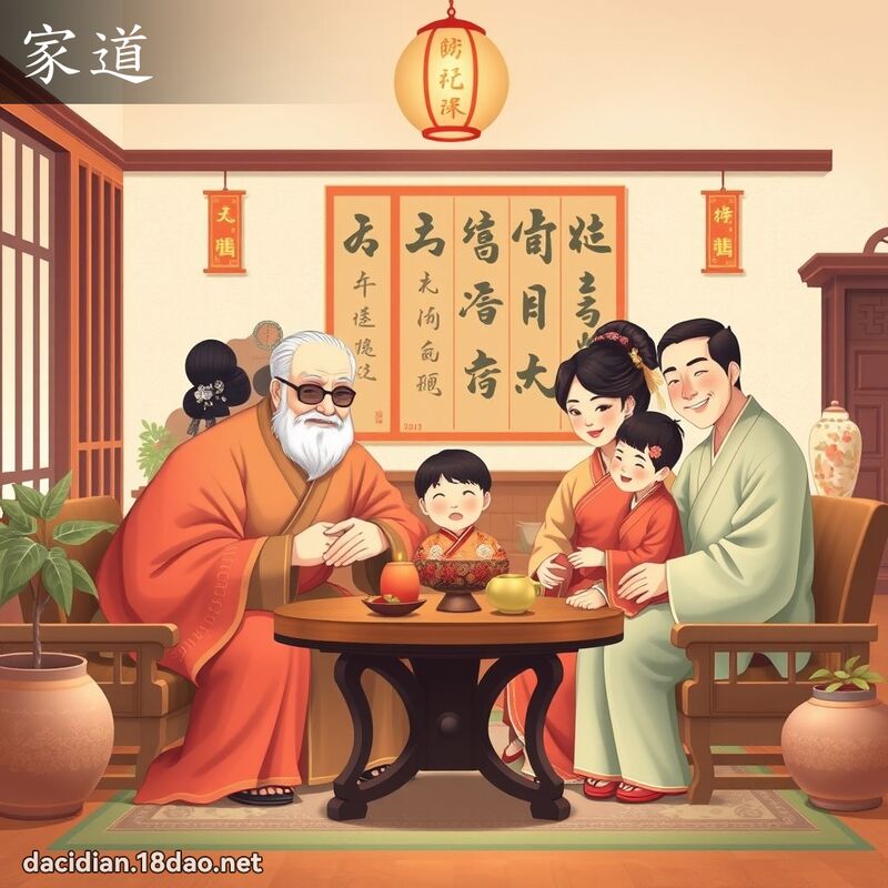家道 - 國語大辭典配圖