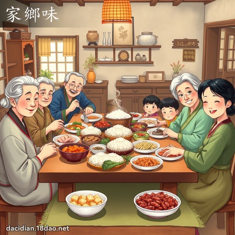 家鄉味 - 國語大辭典配圖