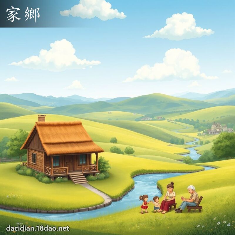 家乡 - 国语大辞典配图