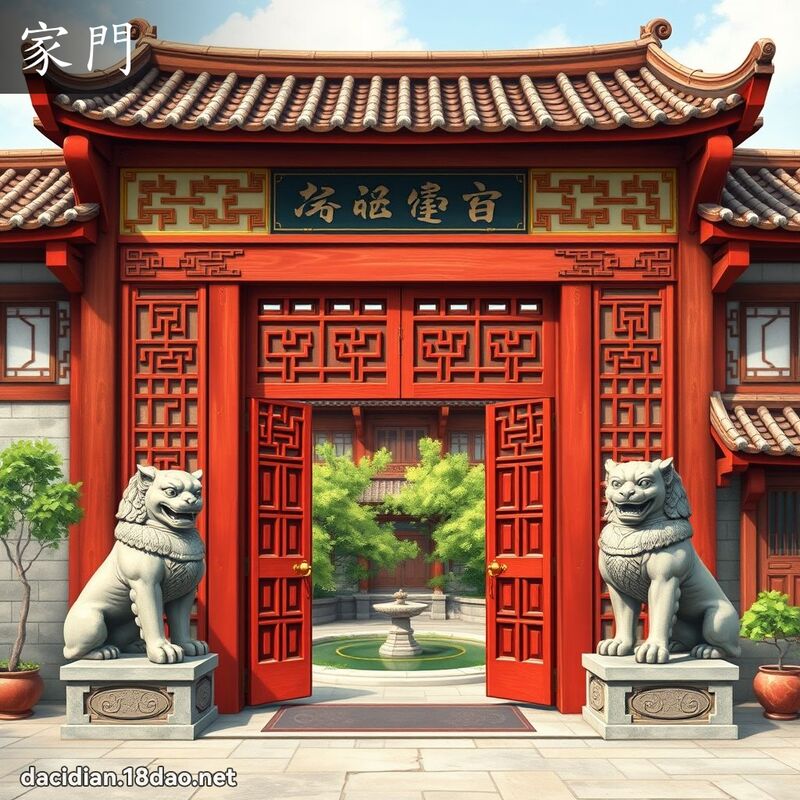 家门 - 国语大辞典配图