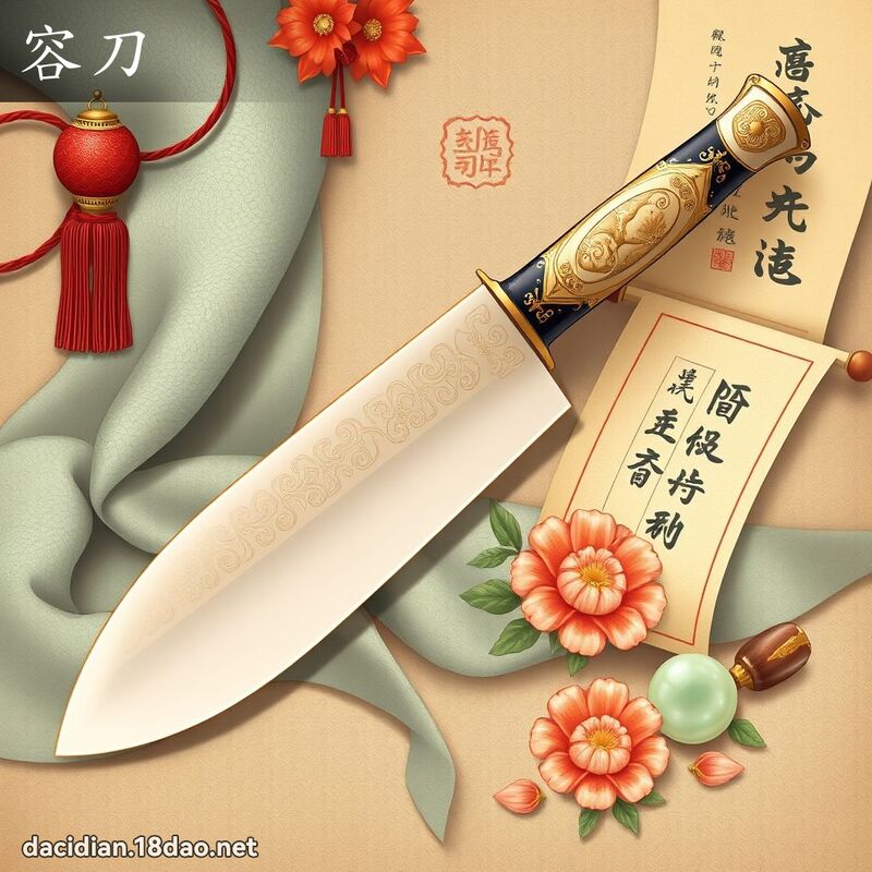 容刀 - 國語大辭典配圖