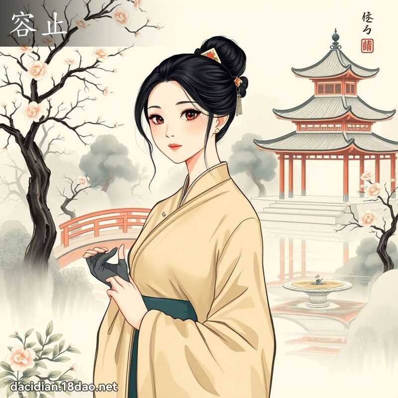 容止 - 國語大辭典配圖