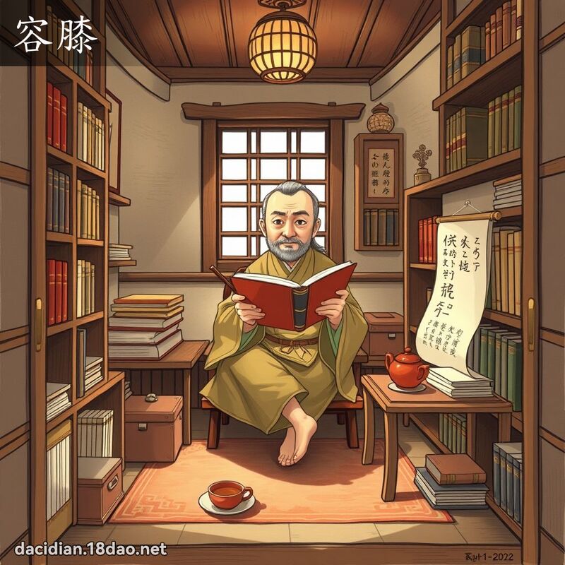 容膝 - 國語大辭典配圖