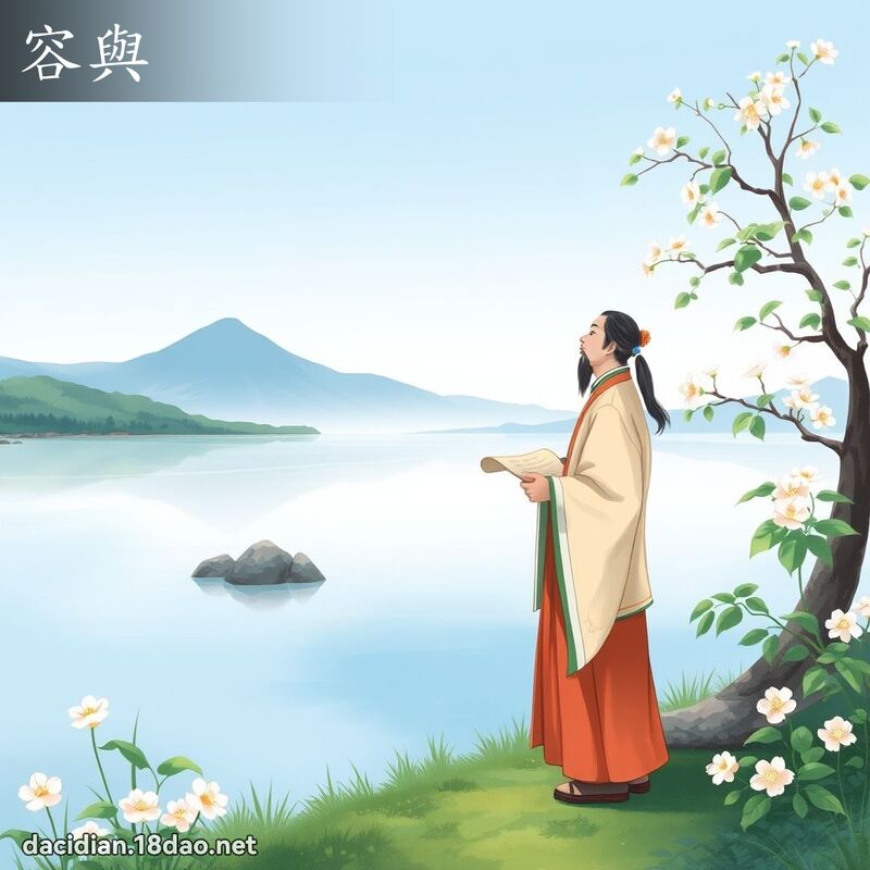 容與 - 國語大辭典配圖