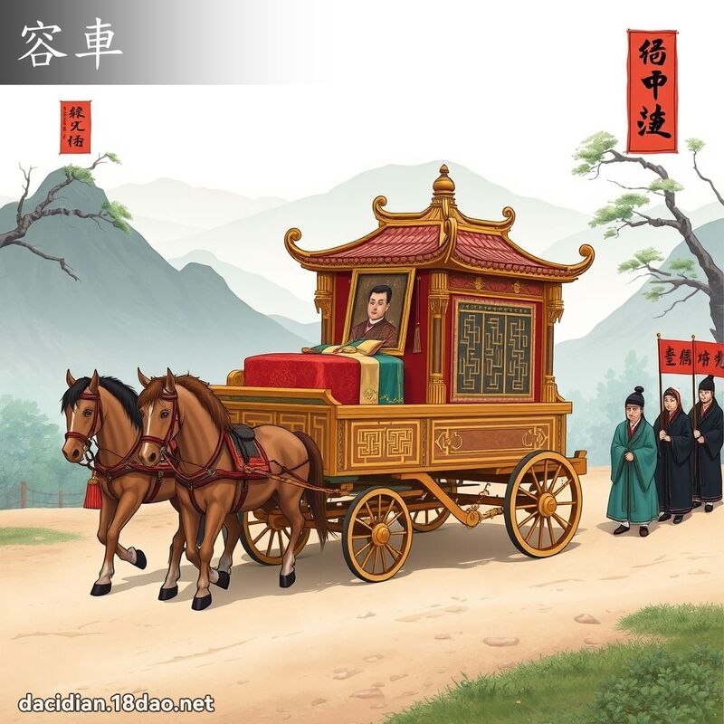 容車 - 國語大辭典配圖