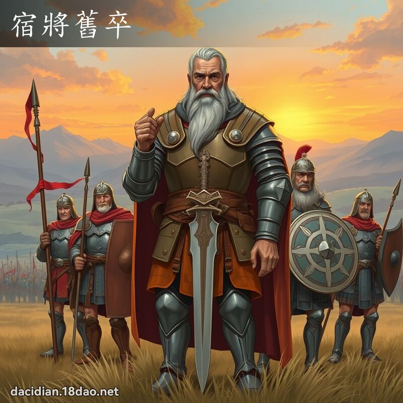 宿將舊卒 - 國語大辭典配圖