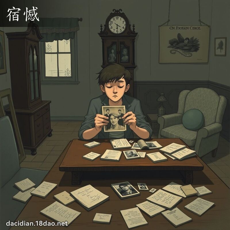 宿憾 - 國語大辭典配圖