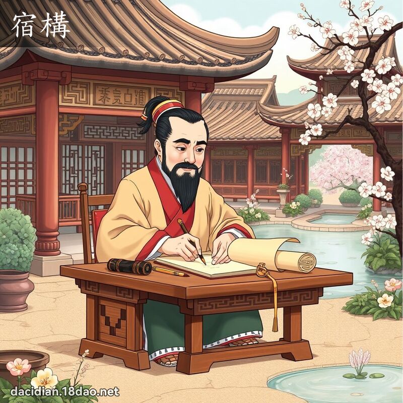 宿构 - 国语大辞典配图