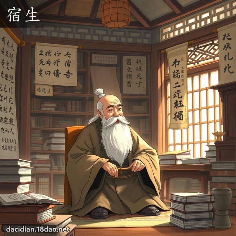 宿生 - 國語大辭典配圖