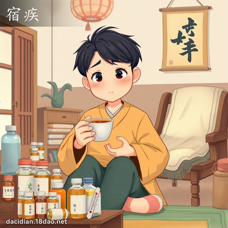 宿疾 - 国语大辞典配图