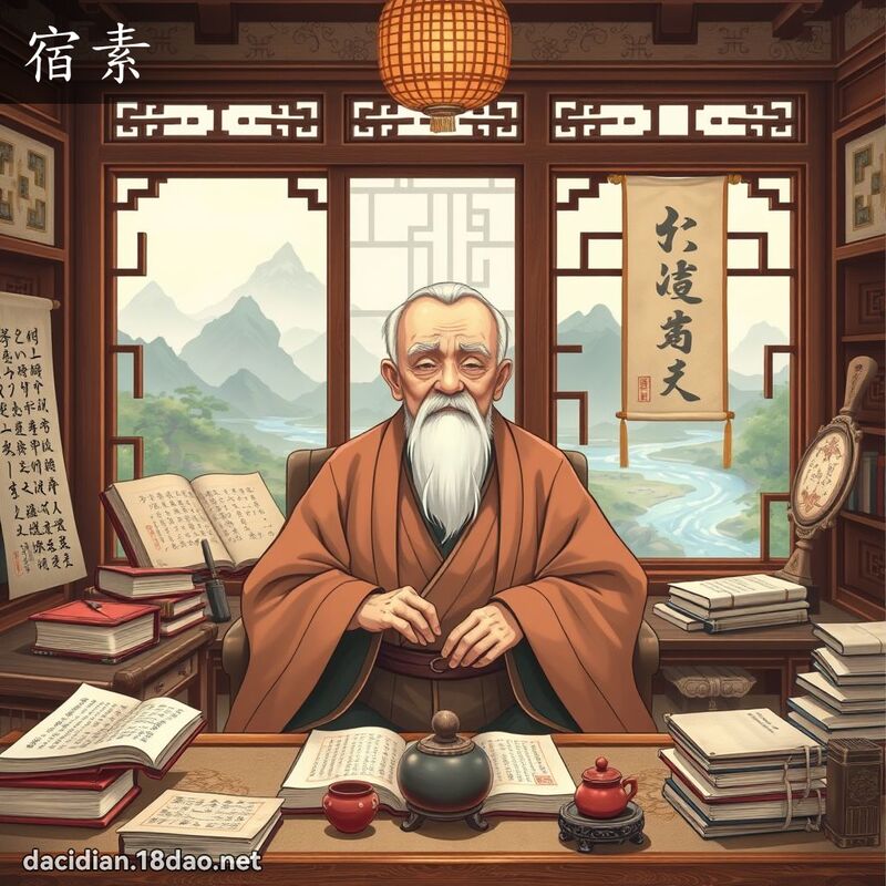 宿素 - 国语大辞典配图