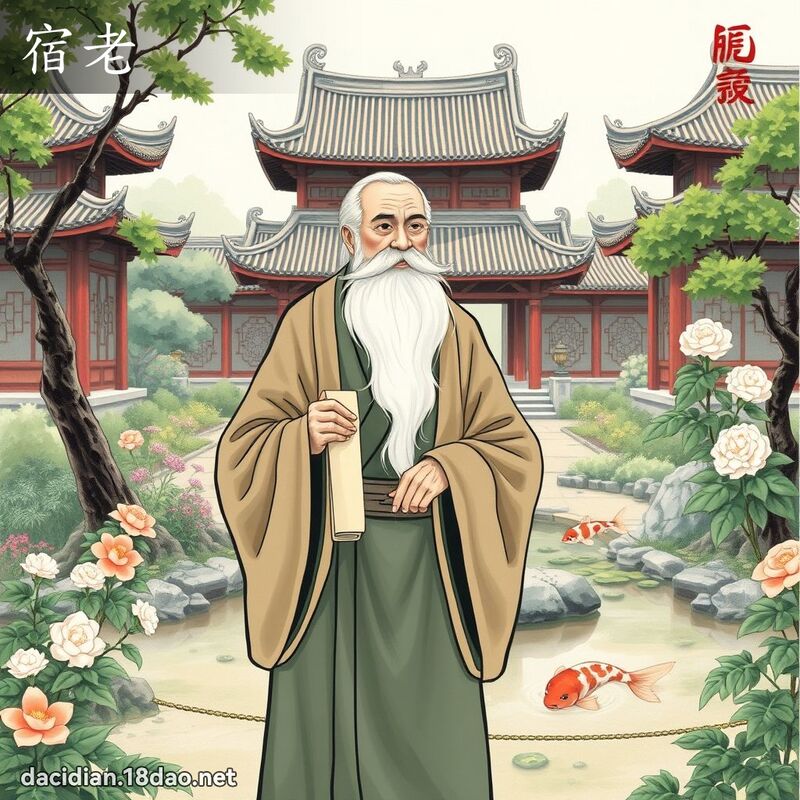 宿老 - 国语大辞典配图