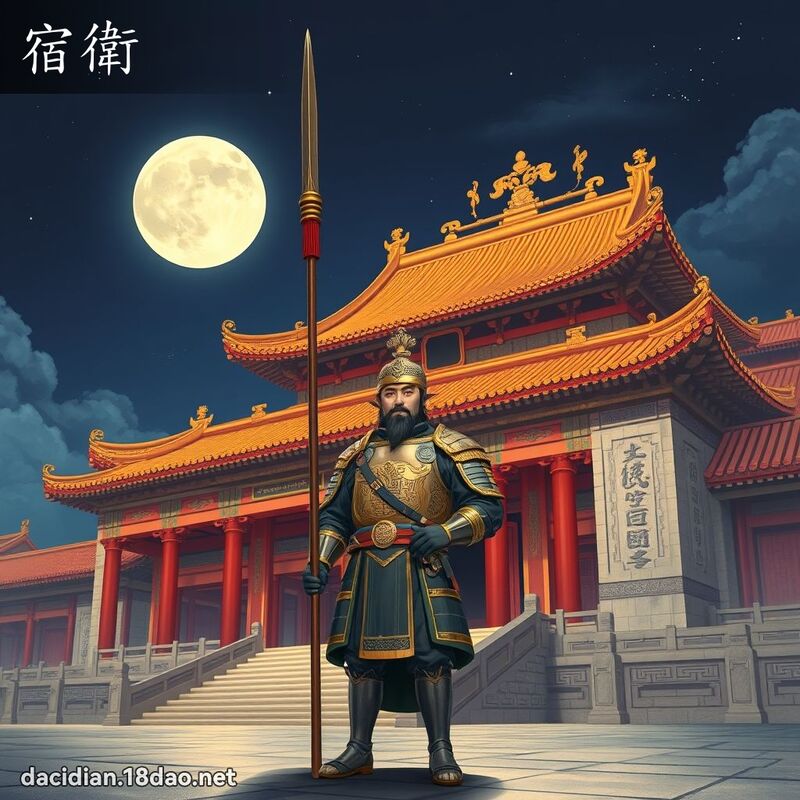 宿衛 - 國語大辭典配圖