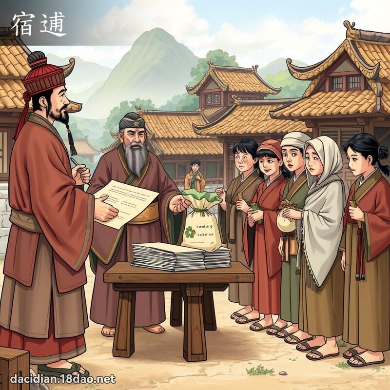 宿逋 - 国语大辞典配图