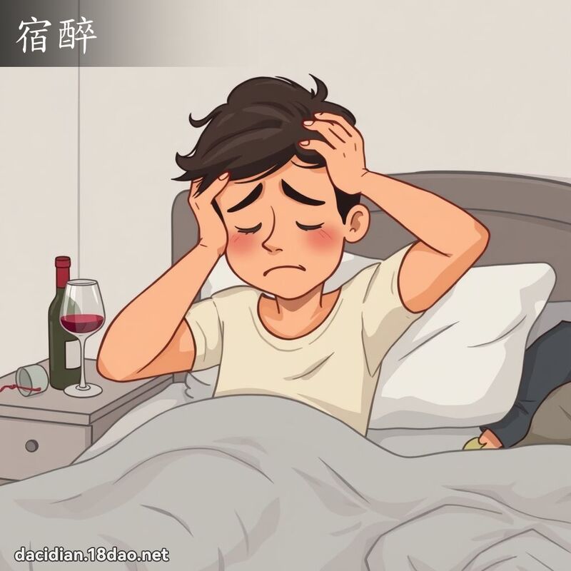 宿醉 - 国语大辞典配图