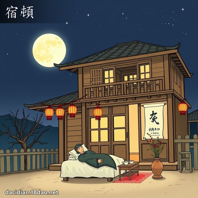 宿頓 - 國語大辭典配圖