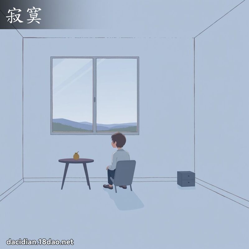 寂寞 - 国语大辞典配图