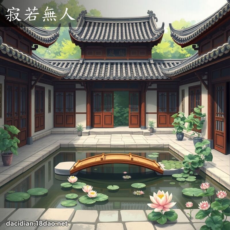 寂若无人 - 国语大辞典配图